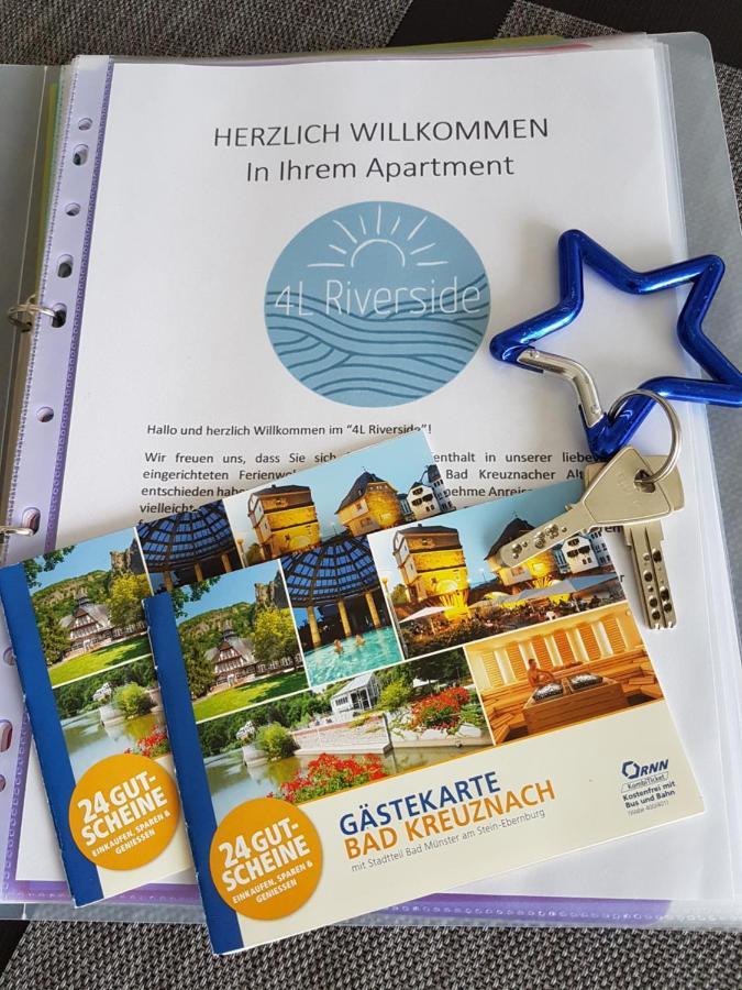 4L Riverside - Naheblick im Herzen der Bad Kreuznacher Altstadt Exterior foto